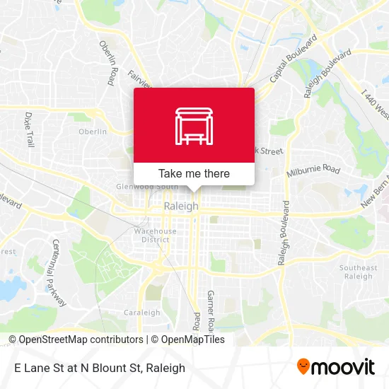 Mapa de E Lane St at N Blount St