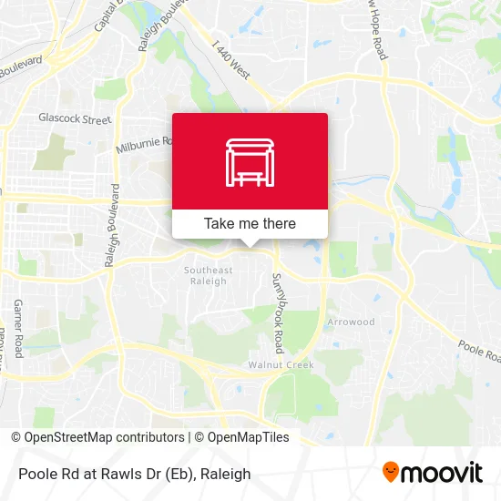 Poole Rd at Rawls Dr (Eb) map