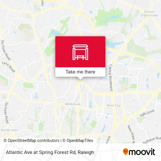 Atlantic Ave at Spring Forest Rd map