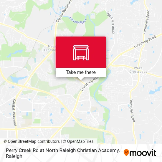 Perry Creek Rd at North Raleigh Christian Academy map