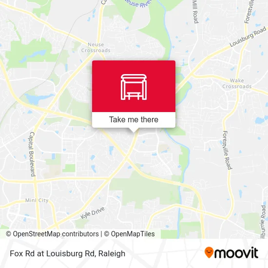 Fox Rd at Louisburg Rd map