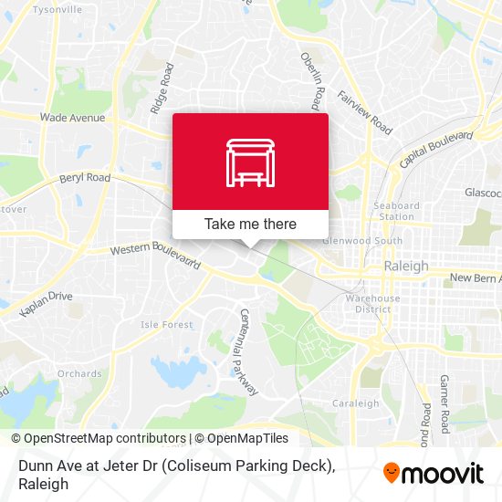 Dunn Ave at Jeter Dr (Coliseum Parking Deck) map