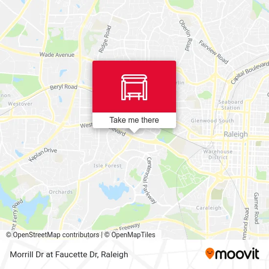 Morrill Dr at Faucette Dr map