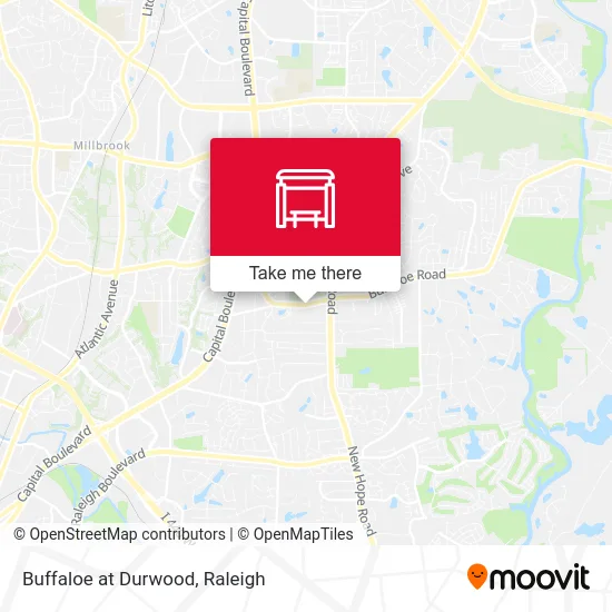 Buffaloe at Durwood map