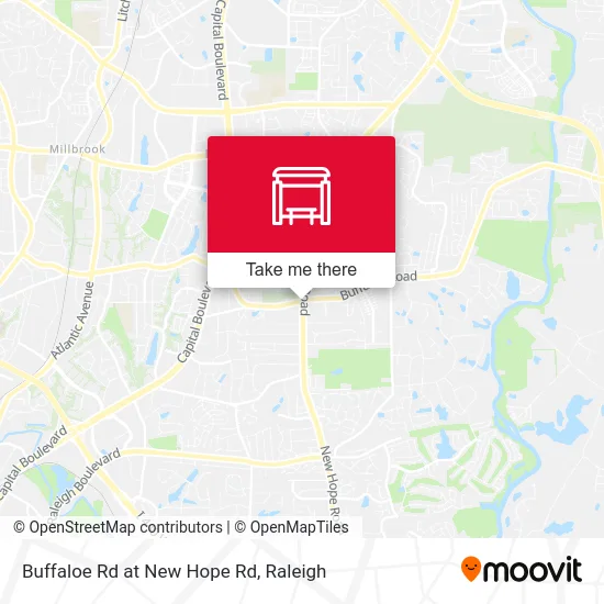Buffaloe Rd at New Hope Rd map