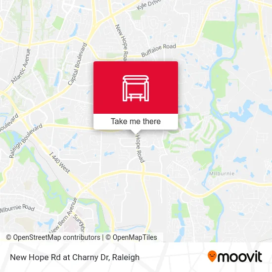 Mapa de New Hope Rd at Charny Dr