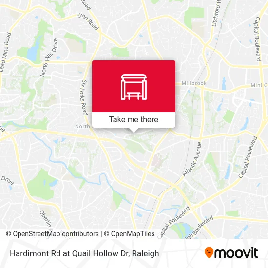 Hardimont Rd at Quail Hollow Dr map