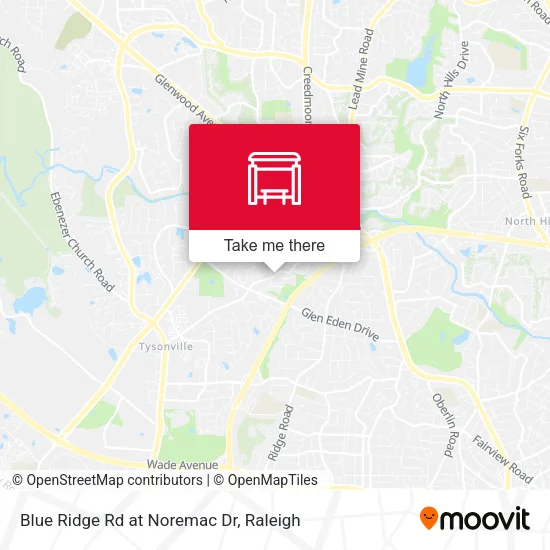 Mapa de Blue Ridge Rd at Noremac Dr