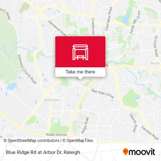Mapa de Blue Ridge Rd at Arbor Dr