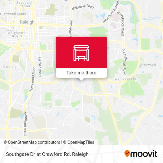 Mapa de Southgate Dr at Crawford Rd