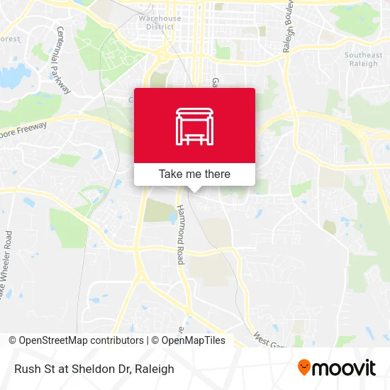 Mapa de Rush St at Sheldon Dr