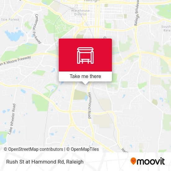 Rush St at Hammond Rd map