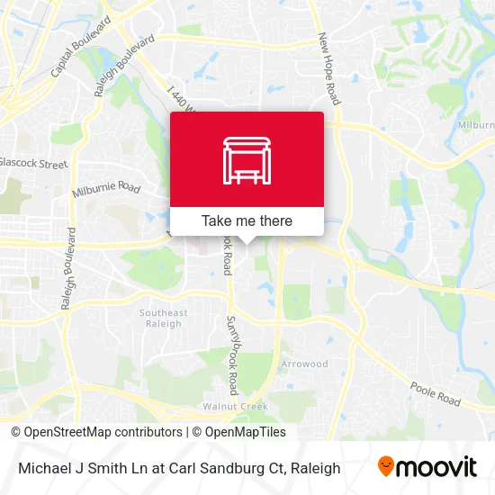 Mapa de Michael J Smith Ln at Carl Sandburg Ct
