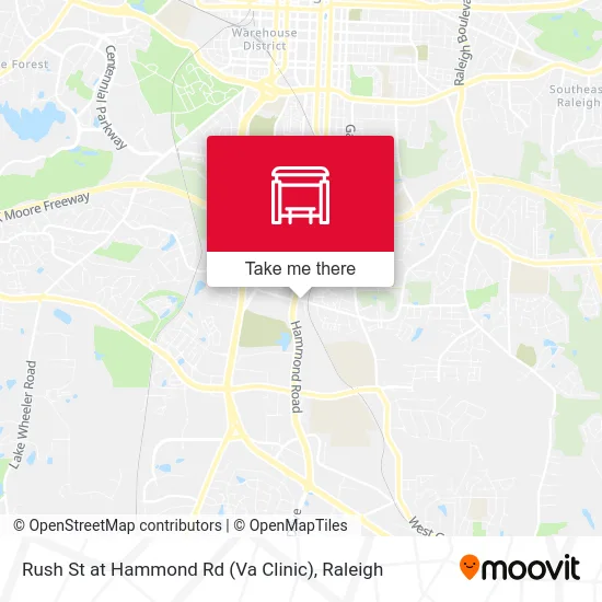 Rush St at Hammond Rd (Va Clinic) map