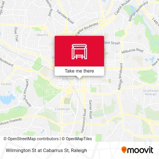 Wilmington St at Cabarrus St map