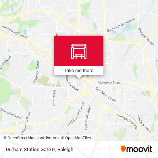 Durham Station Gate H map