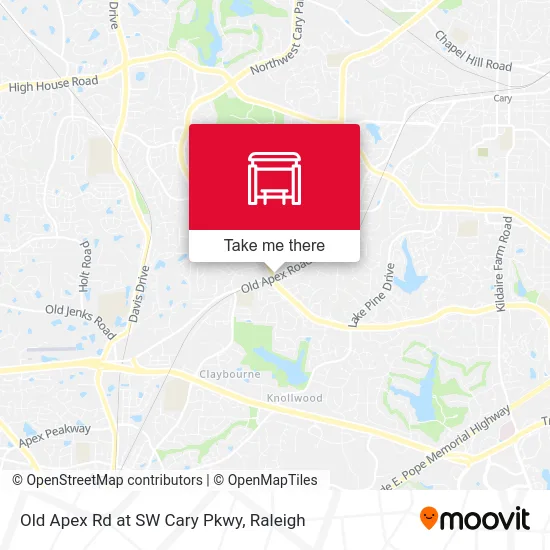 Old Apex Rd at SW Cary Pkwy map