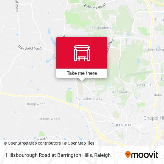 Hillsbourough Road at Barrington Hills map
