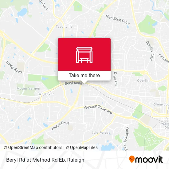 Mapa de Beryl Rd at Method Rd Eb