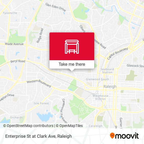 Mapa de Enterprise St at Clark Ave