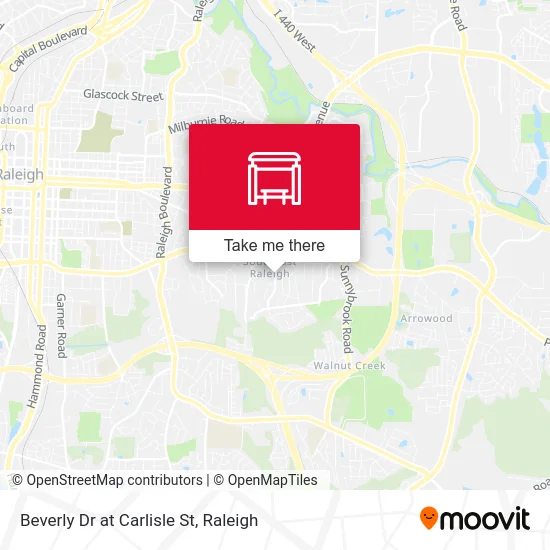 Beverly Dr at Carlisle St map