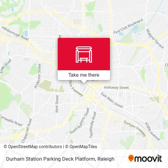 Durham Station Parking Deck Platform map