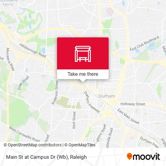 Main St at Campus Dr (Wb) map