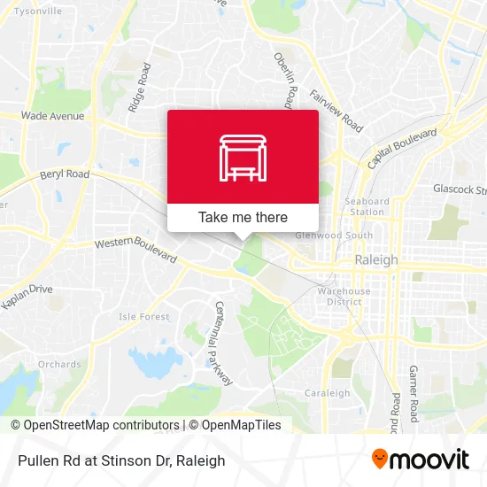 Pullen Rd at Stinson Dr map