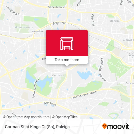 Mapa de Gorman St at Kings Ct (Sb)