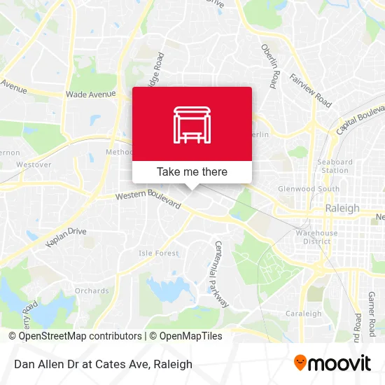 Dan Allen Dr at Cates Ave map