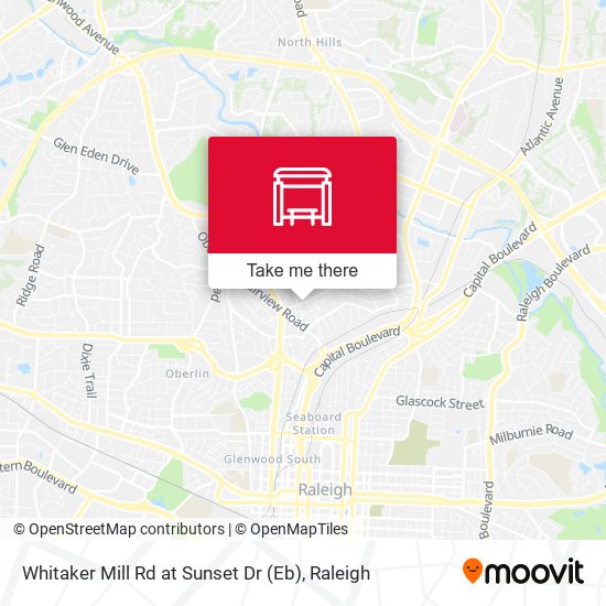 Whitaker Mill Rd at Sunset Dr (Eb) map