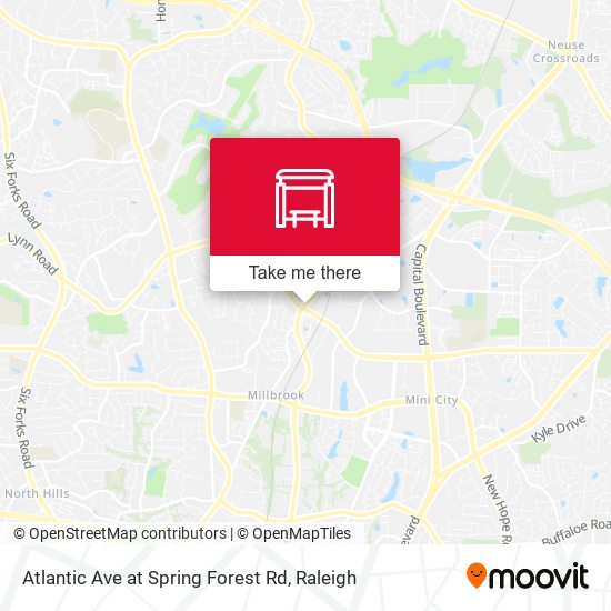 Atlantic Ave at Spring Forest Rd map