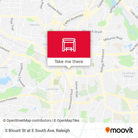 S Blount St at E South Ave map
