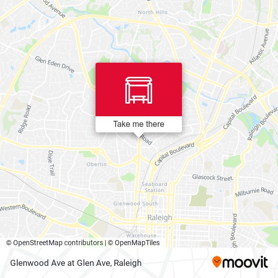 Glenwood Ave at Glen Ave map