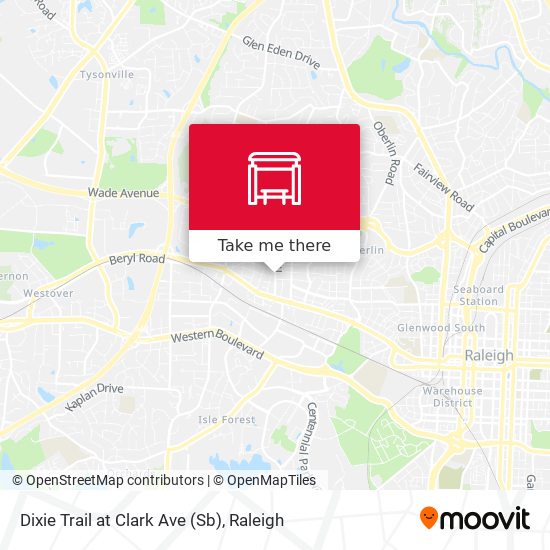 Dixie Trail at Clark Ave (Sb) map