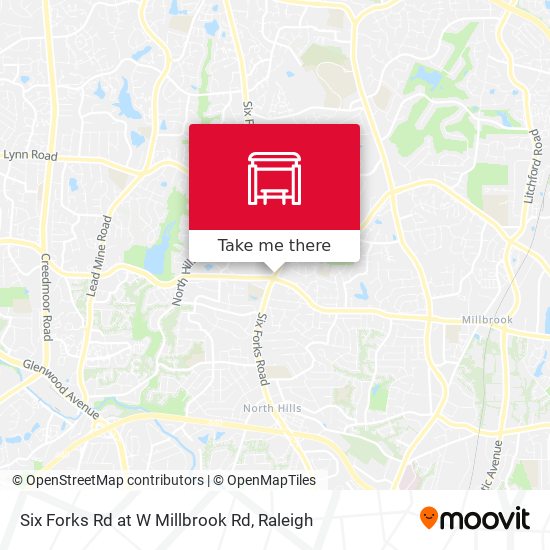 Six Forks Rd at W Millbrook Rd map