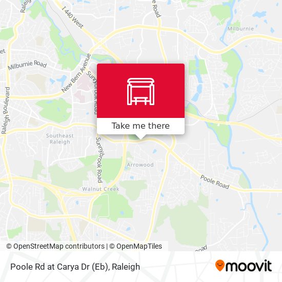 Poole Rd at Carya Dr (Eb) map