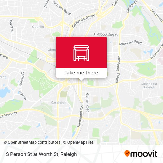 Mapa de S Person St at Worth St