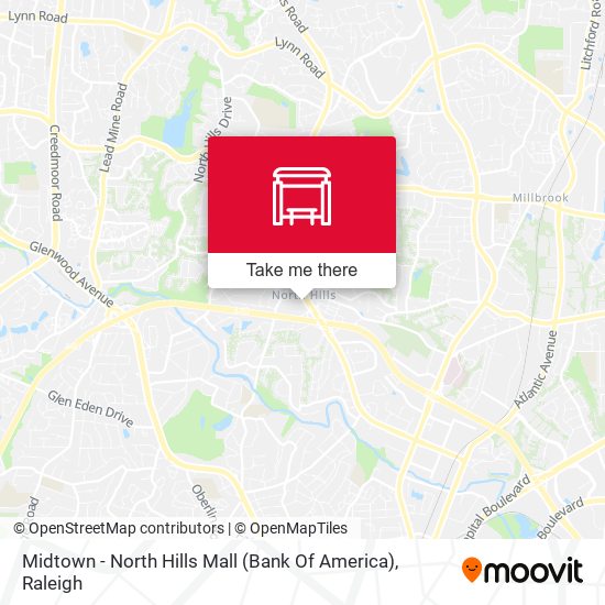 Midtown - North Hills Mall (Bank Of America) map