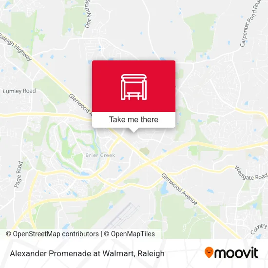 Alexander Promenade at Walmart map