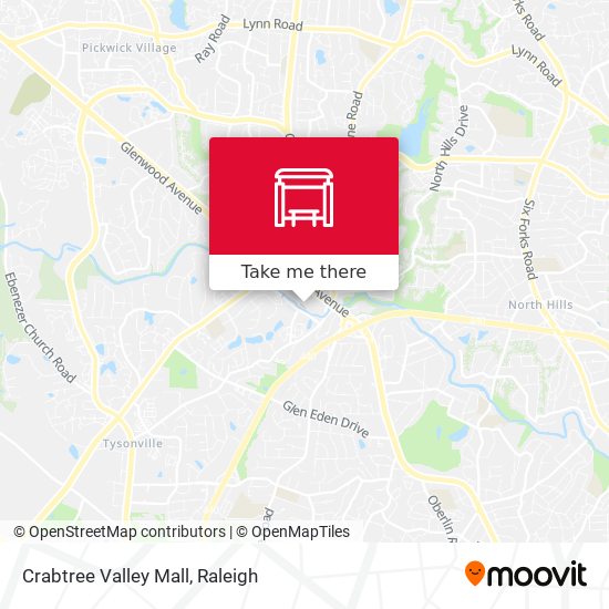Crabtree Valley Mall map