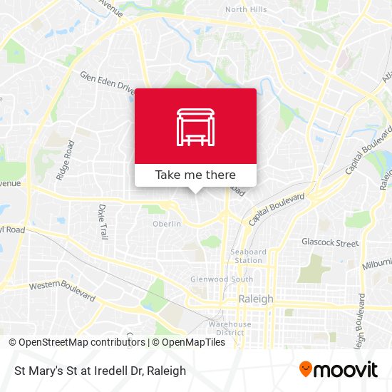Mapa de St Mary's St at Iredell Dr