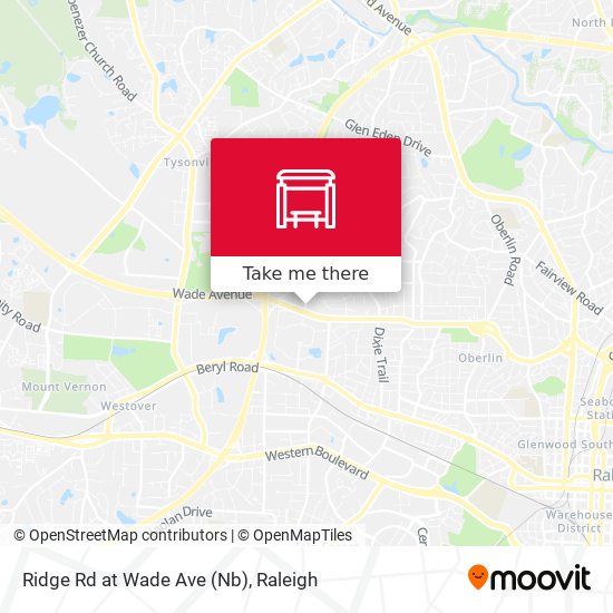 Ridge Rd at Wade Ave (Nb) map