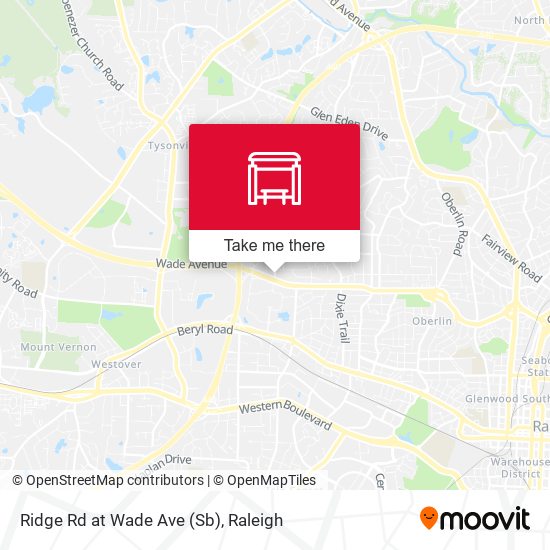 Mapa de Ridge Rd at Wade Ave (Sb)