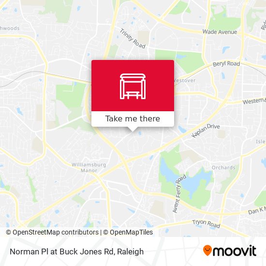 Norman Pl at Buck Jones Rd map