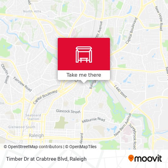Mapa de Timber Dr at Crabtree Blvd