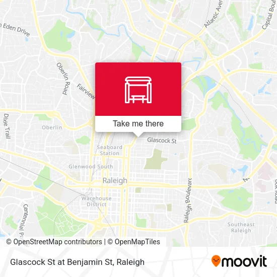 Mapa de Glascock St at Benjamin St
