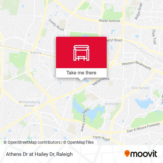 Athens Dr at Hailey Dr map