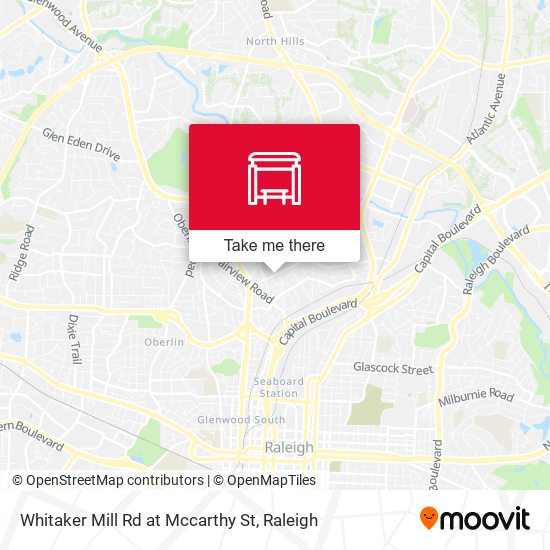 Whitaker Mill Rd at Mccarthy St map