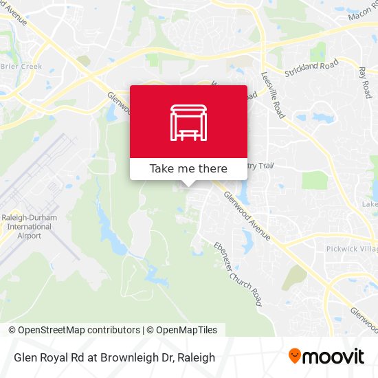 Glen Royal Rd at Brownleigh Dr map